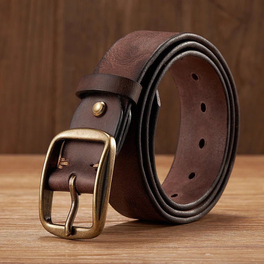 Classic leather belt